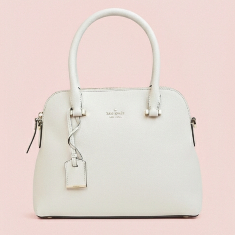 Kate Spade LIMITED EDITION Cream Satchel Bag With Crossbody Strap